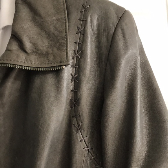 Danier Leather Jacket; Italian Leather; Lightly Distressed; Moto Style; Size XS - Picture 2 of 16